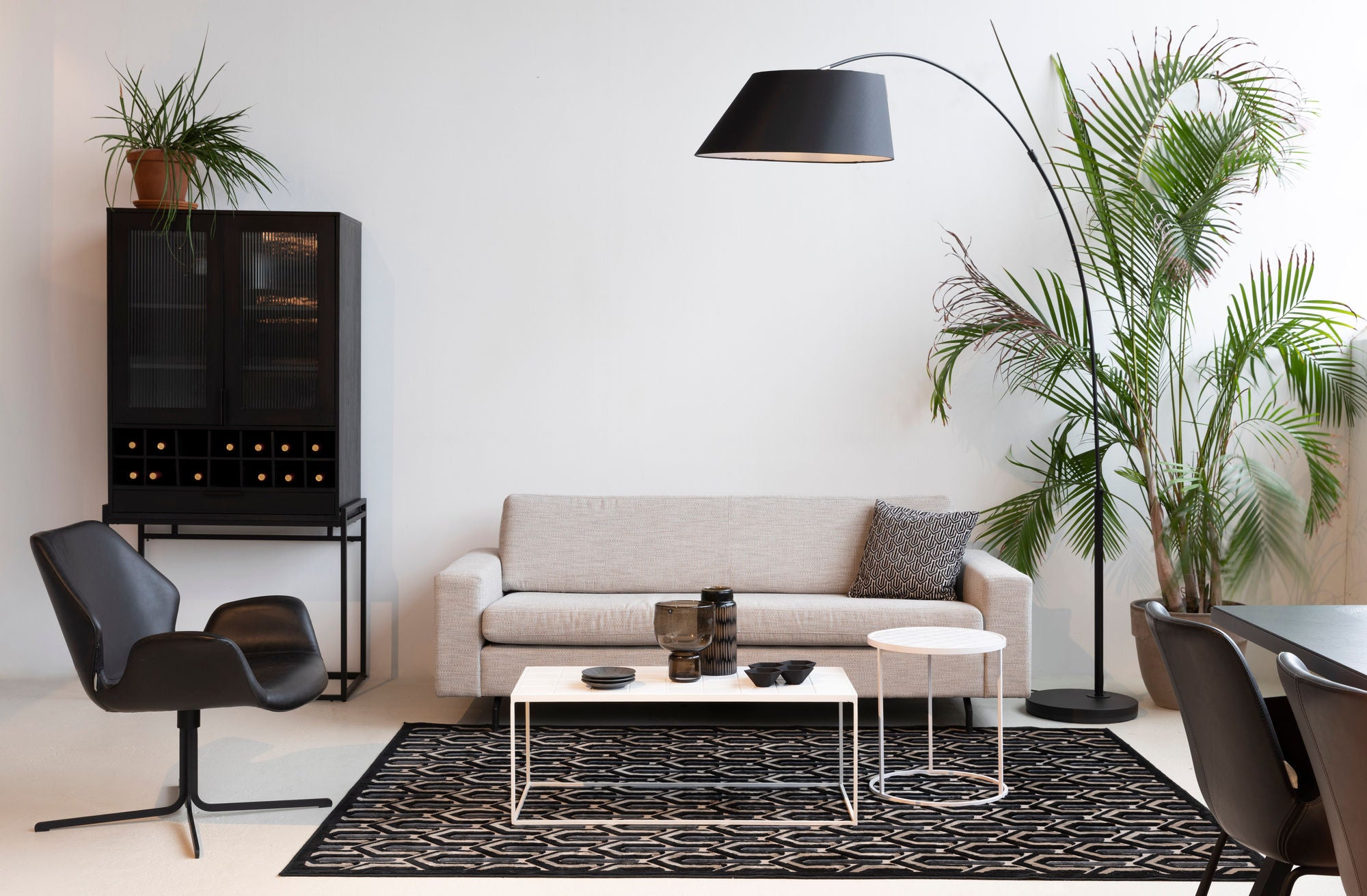 Zuiver Glazed Ceramic White Rectangle Coffee Table